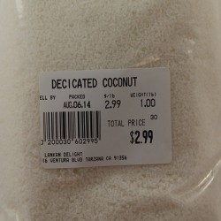 Desiccated Coconut 1lb