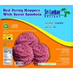 SLD Red String Hoppers With Seeni Sambol 410g (14oz) IN STORE PICK UP Only