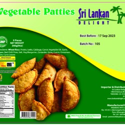 SLD Vegetable Patties 260g(9Oz) IN STORE PICK UP ONLY
