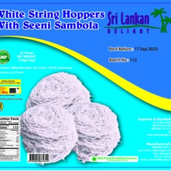 SLD White String Hoppers With Seeni Sambol 410g (14oz) IN STORE PICK UP ONLY