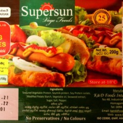 Supersun Meatless Hot Dog Sausages 200g - IN STORE PICK UP ONLY