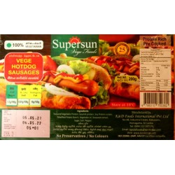 Supersun Meatless Hot Dog Sausages 200g - IN STORE PICK UP ONLY