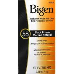 Bigen 58 Black brown Hair color