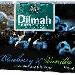 Dilmah Blueberry & Vanilla Flavoured Black Tea 20bags