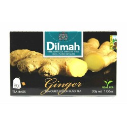 Dilmah Ginger Flavoured Black Tea 20 teabags