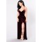 Womens Wishful Thinking Maxi Dress in Burgundy